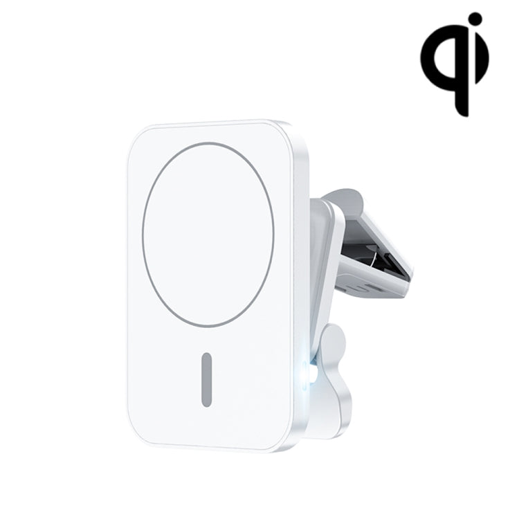 W-987 Staffa di uscita dell'aria per auto per caricabatterie wireless da 15 W con aspirazione magnetica per iPhone serie 12 e altri smartphone, W-987