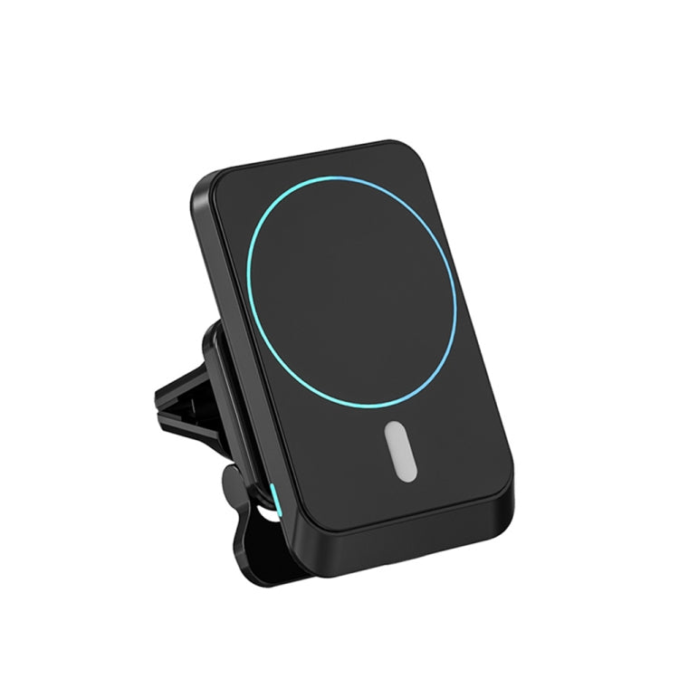 W-987 Staffa di uscita dell'aria per auto per caricabatterie wireless da 15 W con aspirazione magnetica per iPhone serie 12 e altri smartphone, W-987