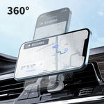 W-987 Staffa di uscita dell'aria per auto per caricabatterie wireless da 15 W con aspirazione magnetica per iPhone serie 12 e altri smartphone, W-987