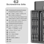 A63 Set di cacciaviti 63 in 1 Strumento di smontaggio e manutenzione del computer tablet cellulare, A63 63 in 1
