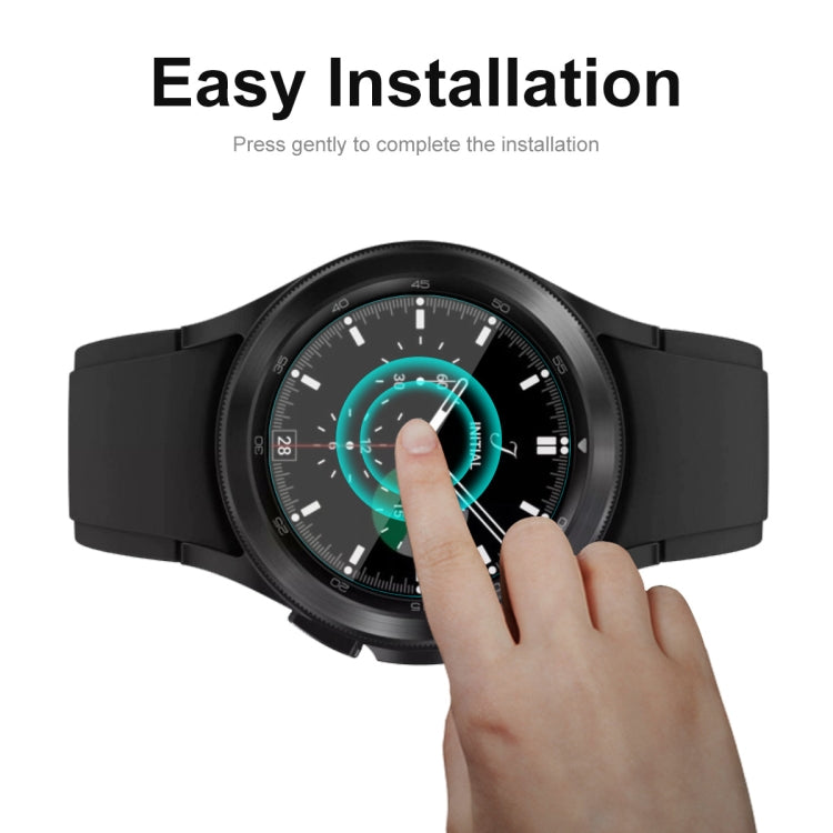 Per Samsung Galaxy Watch4 Classic 46mm ENKAY Hat-Prince Crystal Screen Protector Pellicola antigraffio per orologio, 1 PCS, 2 PCS
