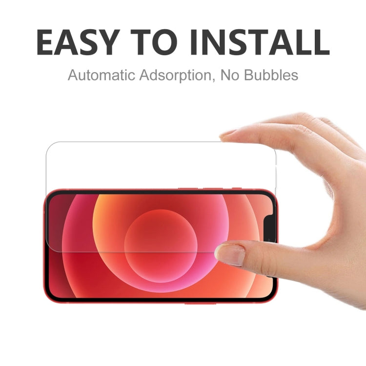 Hat-Prince ENKAY Custodia protettiva antiurto in silicone liquido Cover protettiva anticaduta + Proteggi schermo in vetro temperato 9H per iPhone 13 Pro Max, For iPhone 13 Pro Max