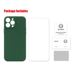 Hat-Prince ENKAY Custodia protettiva antiurto in silicone liquido Cover protettiva anticaduta + Proteggi schermo in vetro temperato 9H per iPhone 13 Pro Max, For iPhone 13 Pro Max