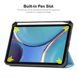 Custodia in pelle ENKAY Custer Texture Flip orizzontale PU + TPU con supporto a tre pieghe e funzione Sleep / Wake-up e portapenne per iPad mini 6 2021, For iPad mini 6 2021