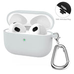 ENKAY Hat-Prince Custodia protettiva in silicone ispessito Custodia antiurto con portachiavi per Apple AirPods Pro 2 2021