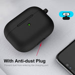ENKAY Hat-Prince Custodia protettiva in silicone ispessito Custodia antiurto con portachiavi per Apple AirPods Pro 2 2021