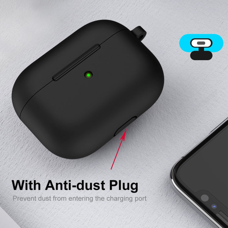ENKAY Hat-Prince Custodia protettiva in silicone ispessito Custodia antiurto con portachiavi per Apple AirPods Pro 2 2021