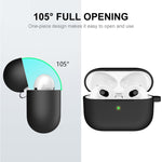 ENKAY Hat-Prince Custodia protettiva in silicone ispessito Custodia antiurto con portachiavi per Apple AirPods Pro 2 2021