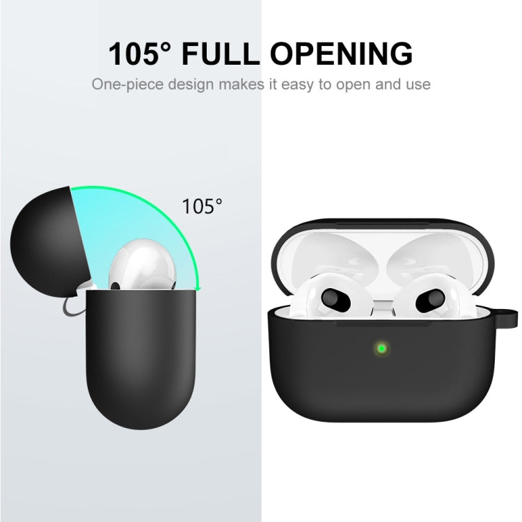 ENKAY Hat-Prince Custodia protettiva in silicone ispessito Custodia antiurto con portachiavi per Apple AirPods Pro 2 2021