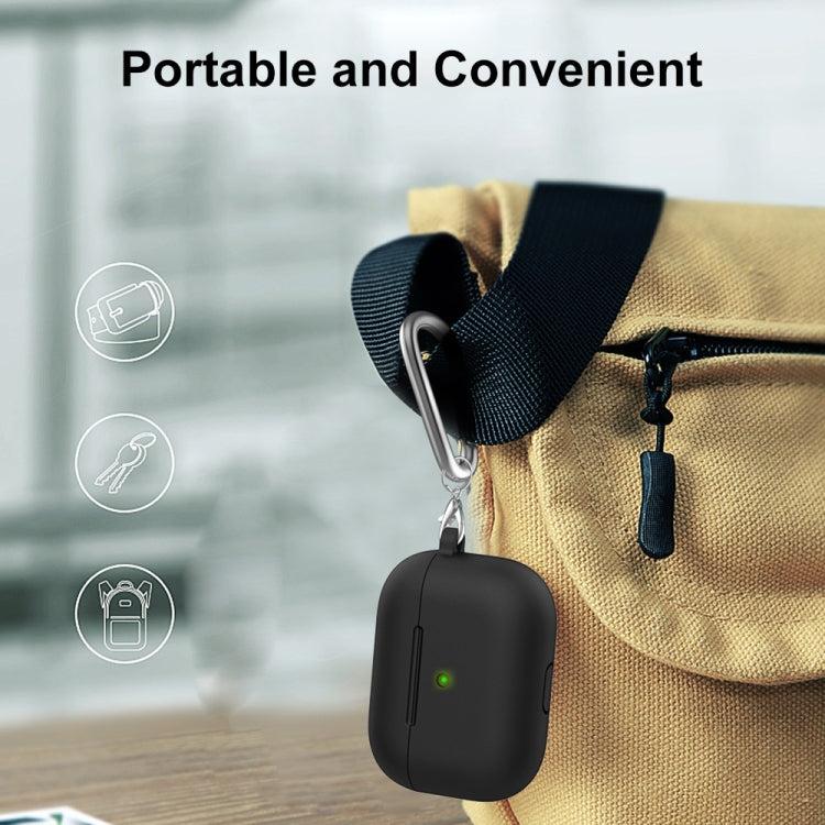 ENKAY Hat-Prince Custodia protettiva in silicone ispessito Custodia antiurto con portachiavi per Apple AirPods Pro 2 2021