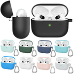 ENKAY Hat-Prince Custodia protettiva in silicone ispessito Custodia antiurto con portachiavi per Apple AirPods Pro 2 2021