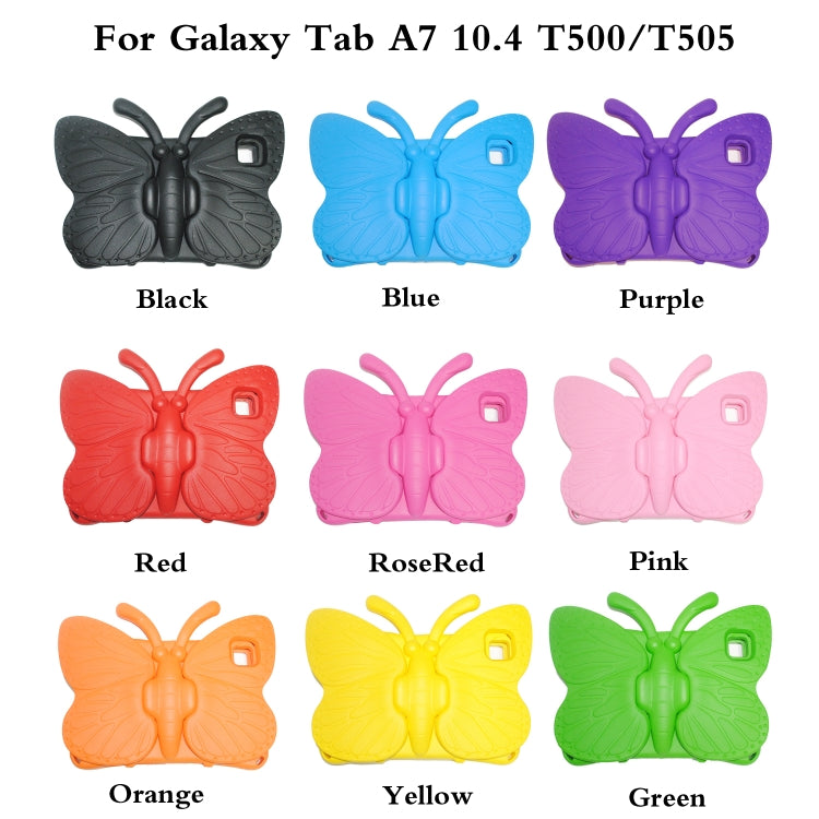 Custodia protettiva a prova di caduta per bambini in EVA con staffa a farfalla, For Galaxy Tab A7 10.4 2020 T500/T505