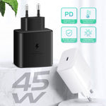 Caricabatterie rapido 45W USB-C con spina europea