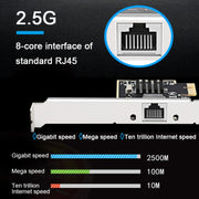 Scheda LAN da gioco PCI-E da 2,5 G PCI-E RTL8125 RJ45 Gigabit da 2500 Mbps