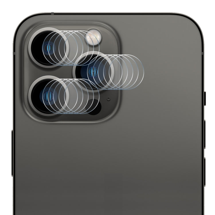 ENKAY Hat-Prince Custodia in vetro temperato per obiettivo della fotocamera Pellicola protettiva antigraffio per iPhone 13 Pro / 13 Pro Max, 1 Set, 2 Set, 5 Set, 10 Set