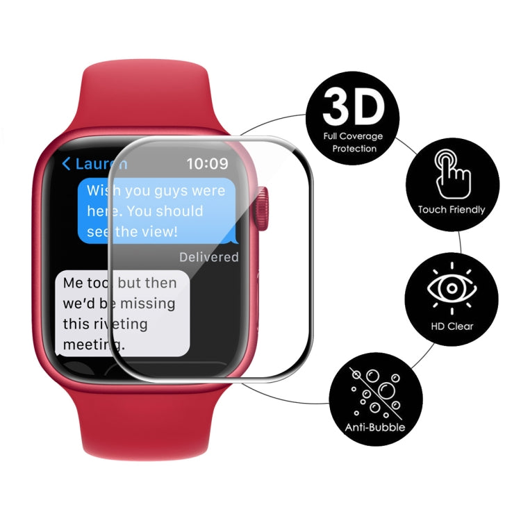ENKAY Hat-Prince 3D Full Coverage Soft PC Edge + PMMA HD Pellicola proteggi schermo per Apple Watch Series 7 45mm, 1 PCS, 2 PCS, 5 PCS, 10 PCS