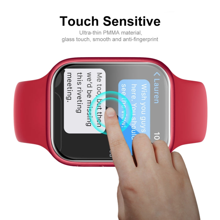 ENKAY Hat-Prince 3D Full Coverage Soft PC Edge + PMMA HD Pellicola proteggi schermo per Apple Watch Series 7 45mm, 1 PCS, 2 PCS, 5 PCS, 10 PCS