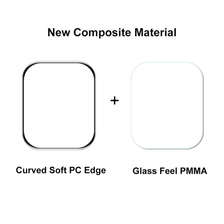 Per Apple Watch Series 7 41mm ENKAY Hat-Prince 3D Full Coverage Soft PC Edge + PMMA HD Screen Protector Film, 1 PC, 2 PCS, 5 PCS, 10 PCS