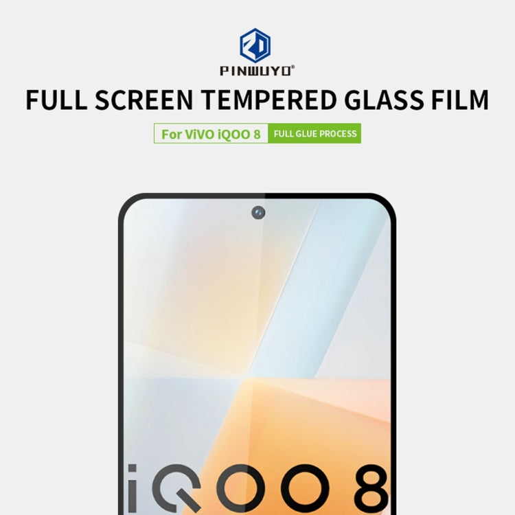 Pellicola in vetro temperato a schermo intero PINWUYO 9H 2.5D, For vivo iQOO8, For Google Pixel 5A 5G, For Samsung Galaxy Z Fold3 5G, For Honor X20, For Huawei Nova 8i, For Xiaomi Redmi 10, For Sony Xperia 5 III