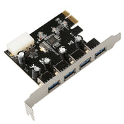 Adattatore Pci-E per scheda di espansione Pci Express USB 3.0 a 4 porte