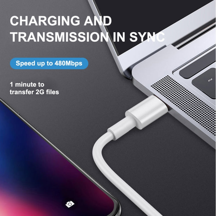 PD20W USB-C / Type-C a 8 pin PD Cavo dati di sincronizzazione ricarica rapida per iPhone serie 13/12, 1m, 1.5m, 2m