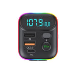 Trasmettitore FM per lettore MP3 per auto T70 con caricatore mobile per auto USB Bluetooth QC3.0 Carica rapida U Disk Music Player Modulatore FM, T70