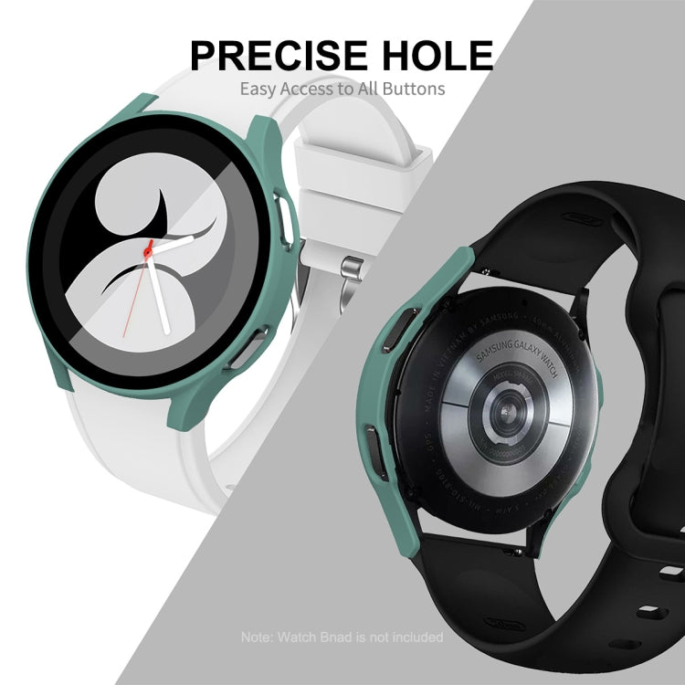 ENKAY Hat-Prince Full Coverage PC Frame + Custodia composita protettiva in vetro temperato per Samsung Galaxy Watch4 40mm