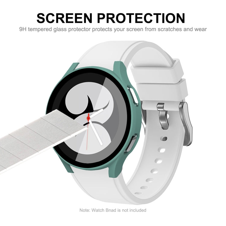 ENKAY Hat-Prince Full Coverage PC Frame + Custodia composita protettiva in vetro temperato per Samsung Galaxy Watch4 40mm