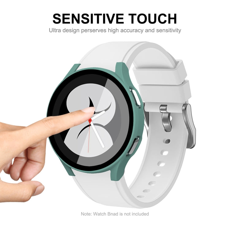 ENKAY Hat-Prince Full Coverage PC Frame + Custodia composita protettiva in vetro temperato per Samsung Galaxy Watch4 40mm