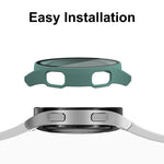 ENKAY Hat-Prince Full Coverage PC Frame + Custodia composita protettiva in vetro temperato per Samsung Galaxy Watch4 40mm