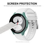 ENKAY Hat-Prince Full Coverage PC Frame + Custodia composita protettiva in vetro temperato per Samsung Galaxy Watch4 44mm