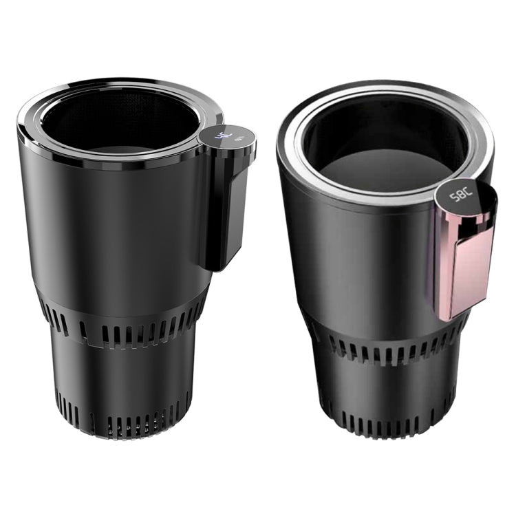 2-in-1 Smart Car Cup Cooler Riscaldatore da viaggio per esterni Mini frigorifero portatile per auto 12V Raffreddamento Riscaldamento Tazza e portabevande