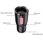 2-in-1 Smart Car Cup Cooler Riscaldatore da viaggio per esterni Mini frigorifero portatile per auto 12V Raffreddamento Riscaldamento Tazza e portabevande