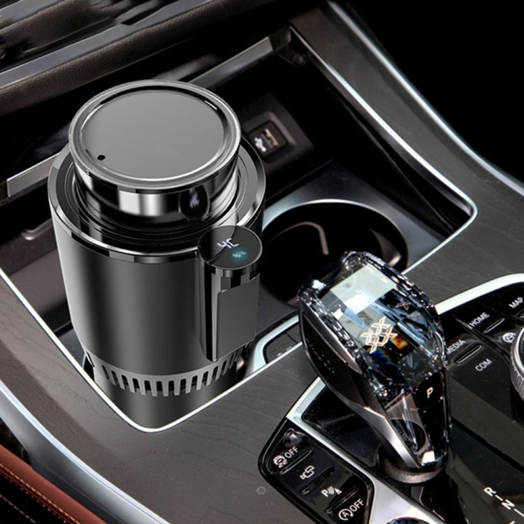 2-in-1 Smart Car Cup Cooler Riscaldatore da viaggio per esterni Mini frigorifero portatile per auto 12V Raffreddamento Riscaldamento Tazza e portabevande