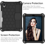 Design a nido d'ape Materiale EVA + PC Guscio protettivo piatto anticaduta a quattro angoli con cinturino, For iPad mini 6 / mini 2024