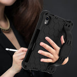 Design a nido d'ape Materiale EVA + PC Guscio protettivo piatto anticaduta a quattro angoli con cinturino, For iPad mini 6 / mini 2024