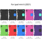 Design a nido d'ape Materiale EVA + PC Guscio protettivo piatto anticaduta a quattro angoli con cinturino, For iPad mini 6 / mini 2024