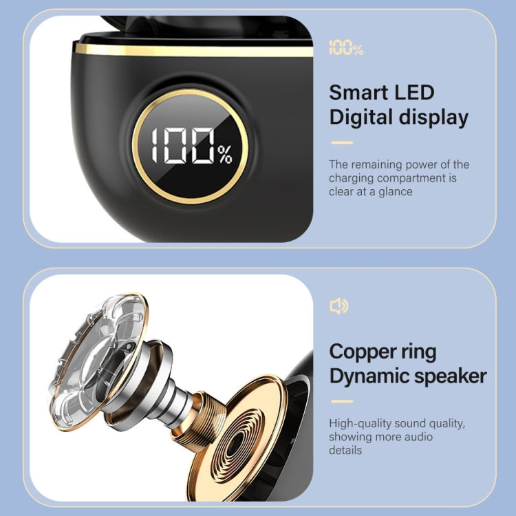 PRO100 TWS Bluetooth 5.2 Auricolari impermeabili con cancellazione del rumore Cuffie sportive stereo 9D con custodia di ricarica