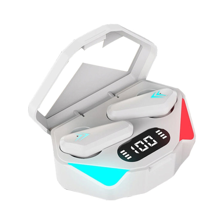 TWS-Y04 Bluetooth 5.0 TWS Binaural True Stereo Touch Control Auricolare da gioco con custodia di ricarica a LED