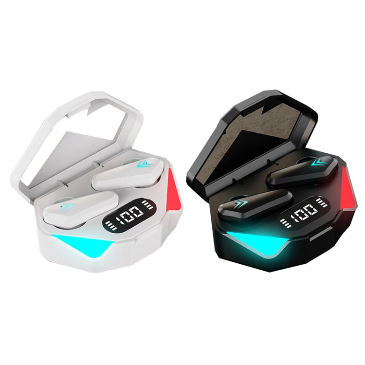 TWS-Y04 Bluetooth 5.0 TWS Binaural True Stereo Touch Control Auricolare da gioco con custodia di ricarica a LED