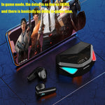 TWS-Y04 Bluetooth 5.0 TWS Binaural True Stereo Touch Control Auricolare da gioco con custodia di ricarica a LED