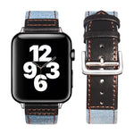 Cinturino in pelle con fibbia per Apple Watch serie 7/6/SE/5/4/3/