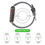 Cinturino in pelle con fibbia per Apple Watch serie 7/6/SE/5/4/3/