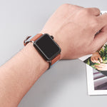 Cinturino in pelle con fibbia per Apple Watch serie 7/6/SE/5/4/3/