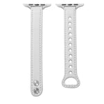Cinturino di ricambio in pelle cinturino per Apple Watch Series, 7 41mm / 6&SE&5&4 40mm / 3&2&1 38mm, 7 45mm / 6&SE&5&4 44mm / 3&2&1 42mm