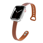 Cinturino di ricambio in pelle cinturino per Apple Watch Series, 7 41mm / 6&SE&5&4 40mm / 3&2&1 38mm, 7 45mm / 6&SE&5&4 44mm / 3&2&1 42mm