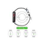 Cinturino di ricambio in pelle cinturino per Apple Watch Series, 7 41mm / 6&SE&5&4 40mm / 3&2&1 38mm, 7 45mm / 6&SE&5&4 44mm / 3&2&1 42mm
