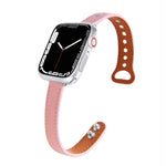 Cinturino di ricambio in pelle cinturino per Apple Watch Series, 7 41mm / 6&SE&5&4 40mm / 3&2&1 38mm, 7 45mm / 6&SE&5&4 44mm / 3&2&1 42mm