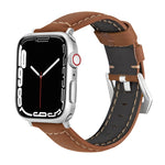 Cinturino di ricambio in pelle cinturino per Apple Watch Series, 7 41mm / 6&SE&5&4 40mm / 3&2&1 38mm, 7 45mm / 6&SE&5&4 44mm / 3&2&1 42mm