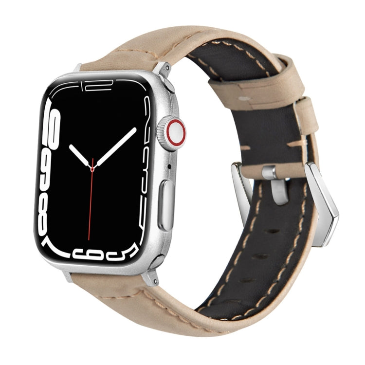 Cinturino di ricambio in pelle cinturino per Apple Watch Series, 7 41mm / 6&SE&5&4 40mm / 3&2&1 38mm, 7 45mm / 6&SE&5&4 44mm / 3&2&1 42mm